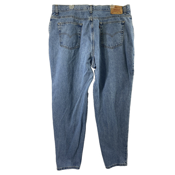 Vtg Levis 550 Jeans Women Plus Size 22 Light Wash Denim Relaxed Fit Tapered Leg - Picture 2 of 13